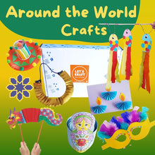 Load image into Gallery viewer, Around-the-world-craft-kit-August-craft-box-for-kids