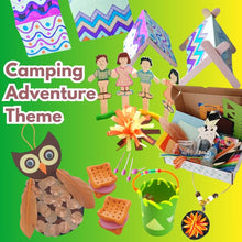 Load image into Gallery viewer, Camping Adventure Theme Craft Kit for kids by Let&#39;s Craft NZ