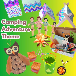 Camping Adventure Theme Craft Kit for kids by Let's Craft NZ