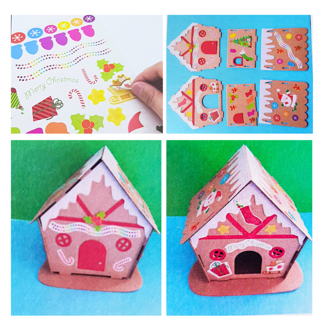 Make-your-own-Gingerbread-House-craft-kit-for-kids-New Zealand-by-Let's-Craft-NZ