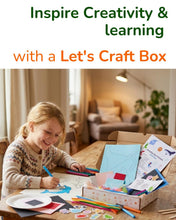 Load image into Gallery viewer, Inspire Creativity and learning in ids with a Let's Craft Box NZ - A little girl drawing.