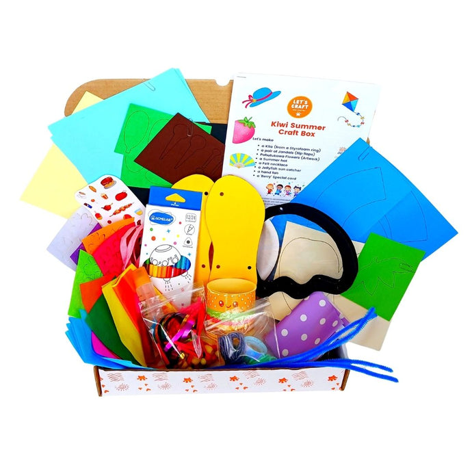 Summer-theme-craft-kit-for-kiwi-kids-by-let's-craft-NZ