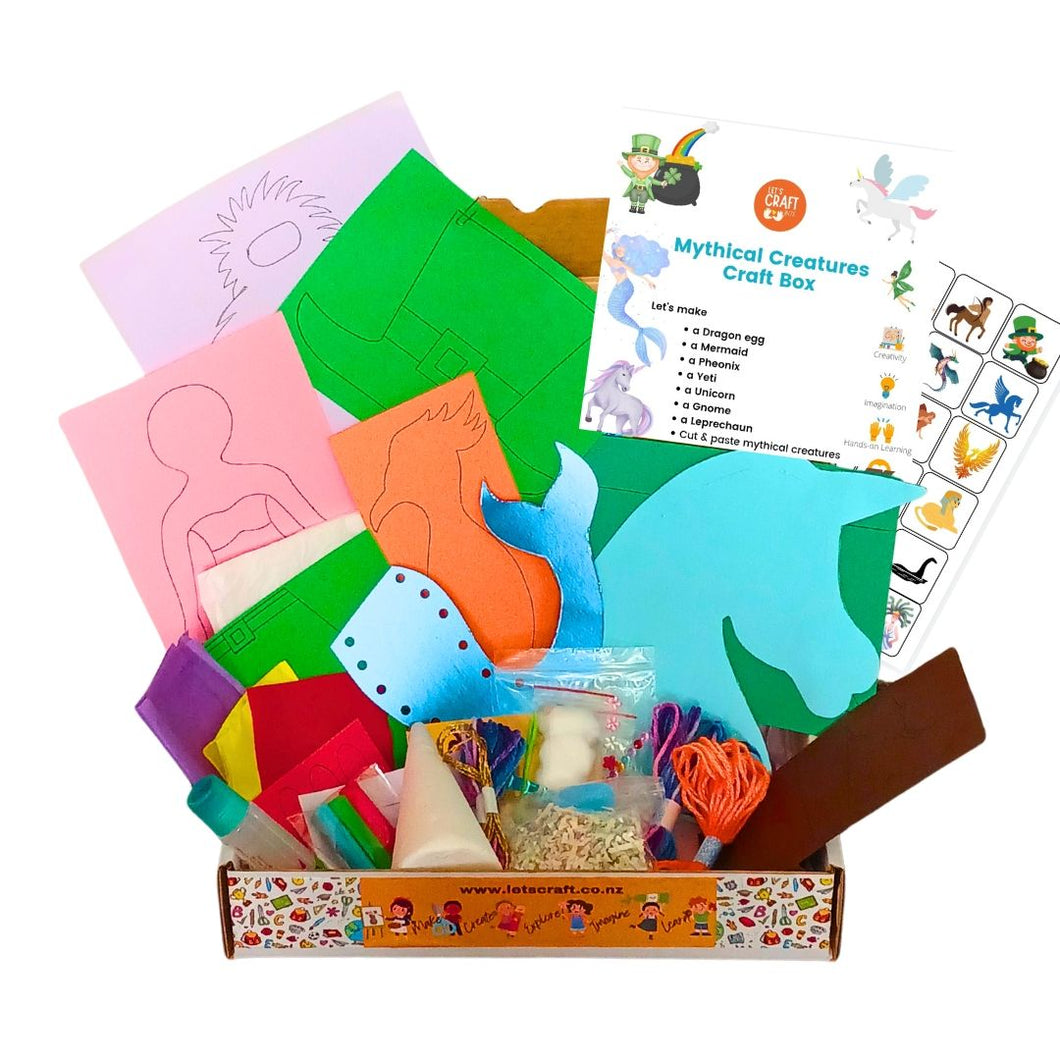 Mythical creatures craft kit for kids by Let's Craft New Zealand 