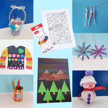 Load image into Gallery viewer, Winter-wonderland-craft-kit-crafts