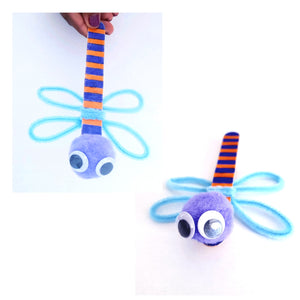 Dragonfly craft for kids by Let's Craft NZ