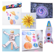 Load image into Gallery viewer, Make-a-rocket-craft-astronaut-solar-system-for-kids-with-lets-craft-nz