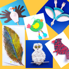 Load image into Gallery viewer, Bird crafts for kids in Let&#39;s craft box NZ