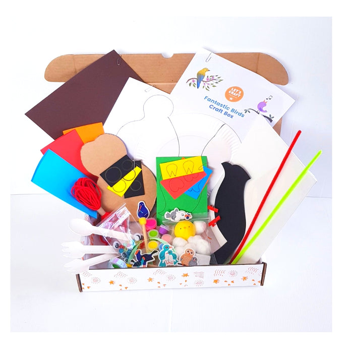 Fantastic birds kids craft kit by Let's Craft NZ 